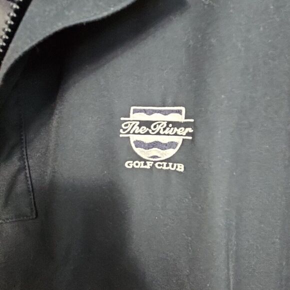 Callaway Men's XL Golf Sport Outerwear Pullover Windbreaker Shirt Blue Beige - Picture 2 of 16